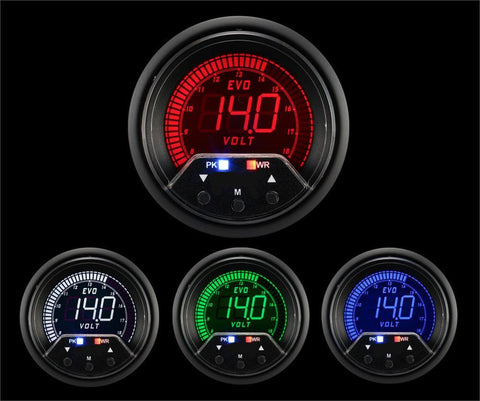 60mm Premium Evo Electrical Volt Gauge (238EVOVO-PK) - Modern Automotive Performance

