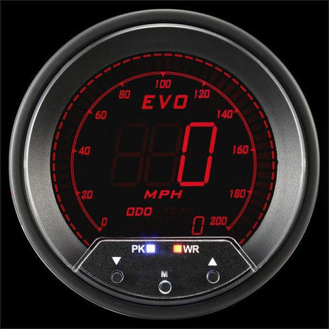 Prosport 85mm EVO Speedometer with Peak/Warning (338EVOSP-PK)