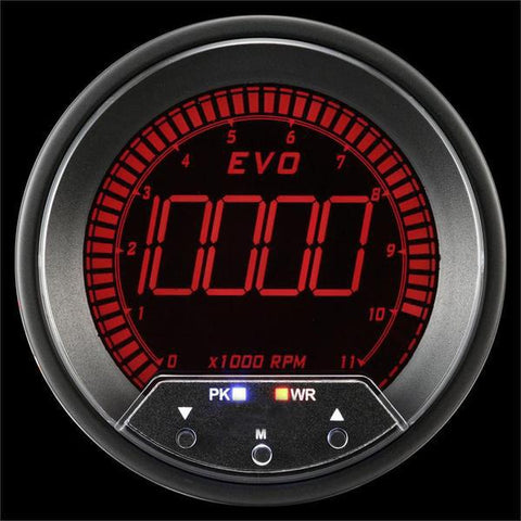 Prosport 85mm EVO Tachometer with Peak/Warning (338EVOTA-PK)