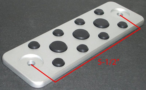 ProSport Subaru Aluminum Dead Pedal | 2002-2008 Subaru Impreza/WRX STI/Legacy/Custom (DP-PLATE3)