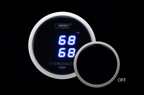 Prosport Digital 52mm Dual Intake Air Temperature Gauge (PSDITLCD-BL.F)