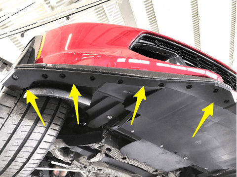 ProTEKt Front Bumper Skid Plates | 2015-2019 Chevrolet Corvette Z07 (9-CECOZ07-150)