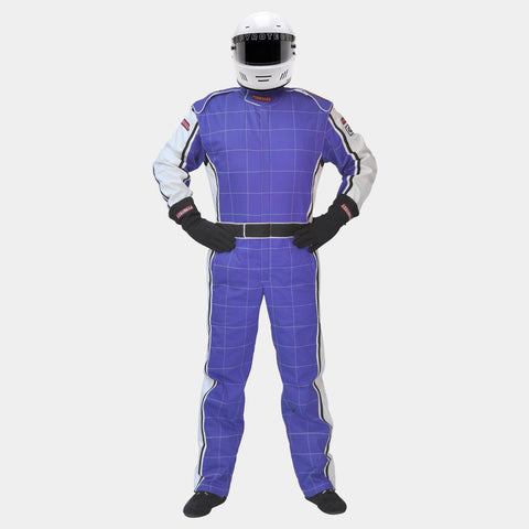 Pyrotect SFI-1 Ultra-1 One Piece Racing Suit - Blue/White (120104)