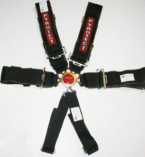 Pyrotect SFI 16.1 6-Point 3in Pull-Down Harness - Camlock (H361210PD)