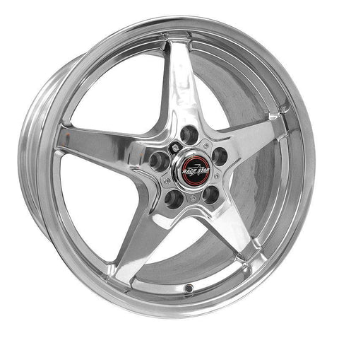 Race Star Drag Star Wheel - 18x10.5 Size / 5x4.75 Bolt / 3.07 CB / 32 Offset - Black Chrome (92-805253DP)