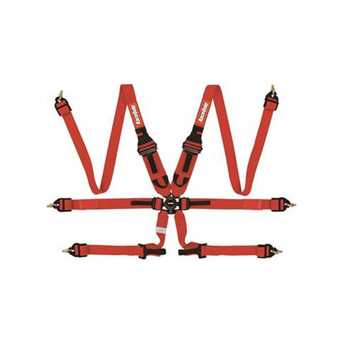RaceQuip FIA Camlock 6pt 2" Pull Down Lap FHR Harness (855005/15)