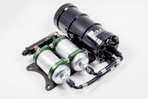 Radium Engineering Dual External Bosch 044 Horizontal Fuel Surge Tank  | Universal (20-0052-00)