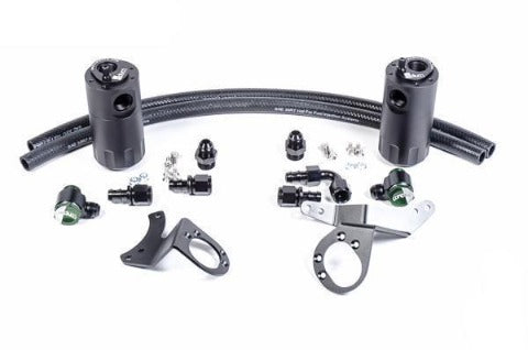 Radium Dual Oil Catch Can Kit | 2011-2014 Ford Mustang GT (20-0324-FL)