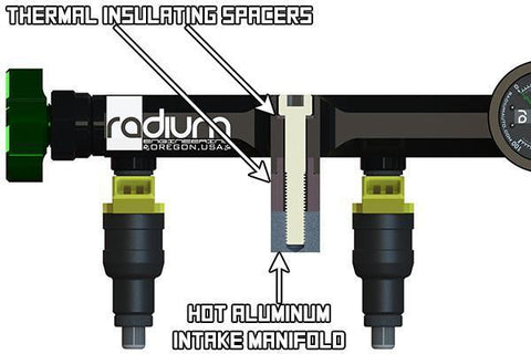 Radium Engineering Top Feed Fuel Rail Conversion | Nissan KA24DE (20-0957)