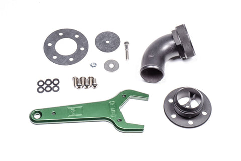 Radium Remote Mount Fill Neck - 24An Elbow - 1.5In Barb | Universal (20-0547)