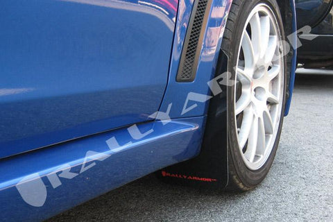 RallyArmor Polyurethane Mud Flaps | 2008-2015 Mitsubishi Evolution X (MF10-UR)