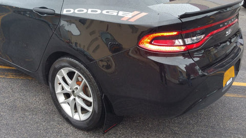 Rally Armor Mud Flaps | 2013+ Dodge Dart (MF39-UR-BLK)