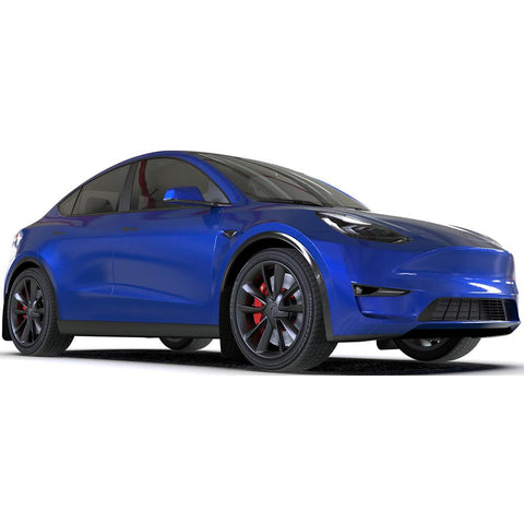 RallyArmor Mud Flaps | 2020-2021 Tesla Model Y (MF72-UR-BLK)