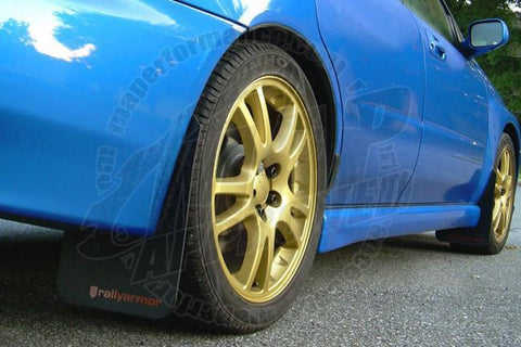 RallyArmor Polyurethane Mudflaps V2 (WRX 2011+ / STi 2008-2011) HATCH ONLY - Modern Automotive Performance
 - 1