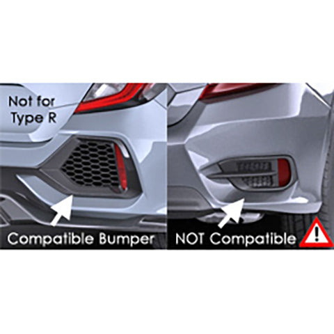 RallyArmor Mud Flaps | 2017-2021 Honda Civic EX/EX-L/LX Hatch (MF71-UR)