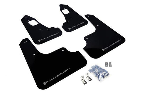 RallyArmor Polyurethane Mud Flaps | 2008-2015 Mitsubishi Evolution X (MF10-UR)