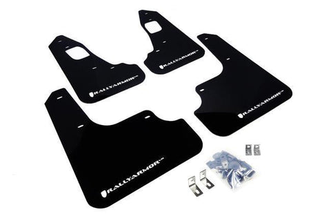 RallyArmor Polyurethane Mud Flaps | 2008-2015 Mitsubishi Evolution X (MF10-UR)