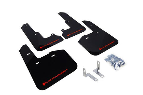 Subaru Legacy 2015+ Direct Fit Mud Flaps by Rally Armor - Black/Red (MF34-UR-BLK/RD) - Modern Automotive Performance
 - 1