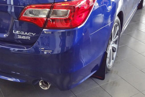 Subaru Legacy 2015+ Direct Fit Mud Flaps by Rally Armor - Black/Red (MF34-UR-BLK/RD) - Modern Automotive Performance
 - 2
