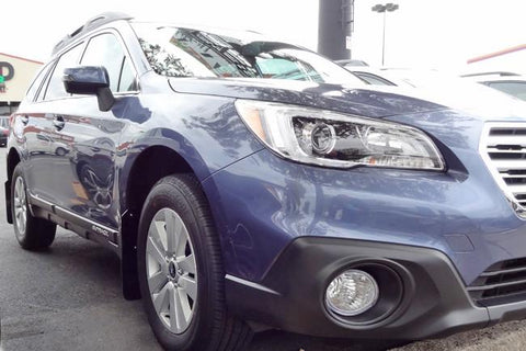 Subaru Outback 2015+ Direct Fit Mud Flaps by Rally Armor - Black/Red (MF36-UR-BLK/RD) - Modern Automotive Performance
 - 5