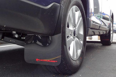 Subaru Outback 2015+ Direct Fit Mud Flaps by Rally Armor - Black/Red (MF36-UR-BLK/RD) - Modern Automotive Performance
 - 4
