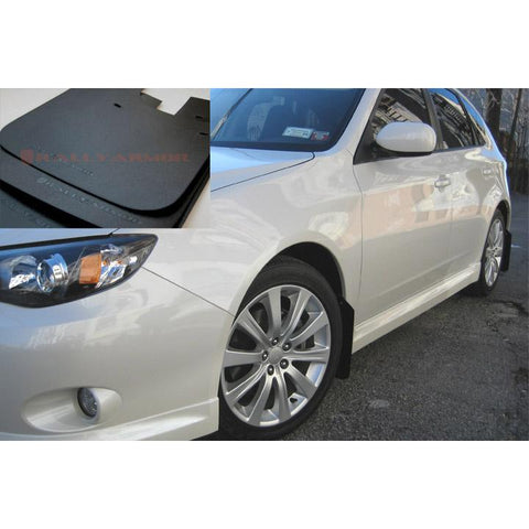 RallyArmor Basic Mud Flaps | 08-10 Subaru WRX / 08-11 Impreza 2.5i (MF6-BAS-BLK)