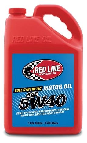 5W40 Synthetic Motor Oil 16 Gallon Red Line Oil