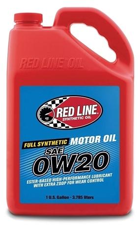 0W20 Synthetic Motor Oil 16 Gallon Red Line Oil