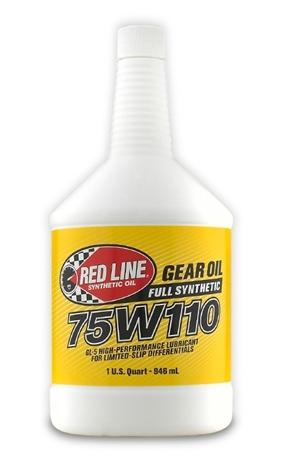 Red Line Oil 75W110 Gear Oil Synthetic GL-5 Differential Gear Oil 1 Quart