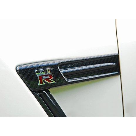 Rexpeed Dry Carbon Emblem Cover Set | 2015+ Nissan GT-R (N46)