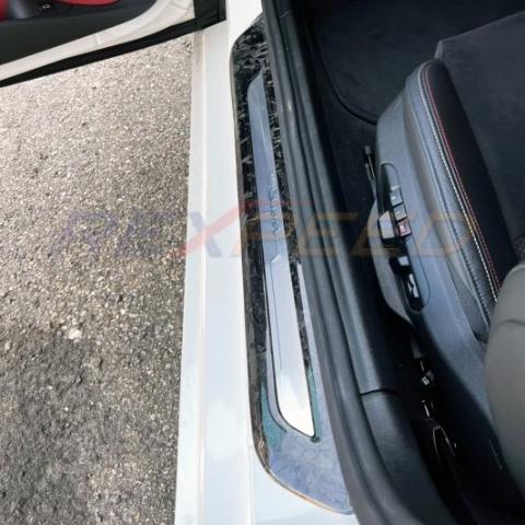 Rexpeed Carbon Fiber Door Sill Cover | 2020-2026 Toyota Supra (TS43)