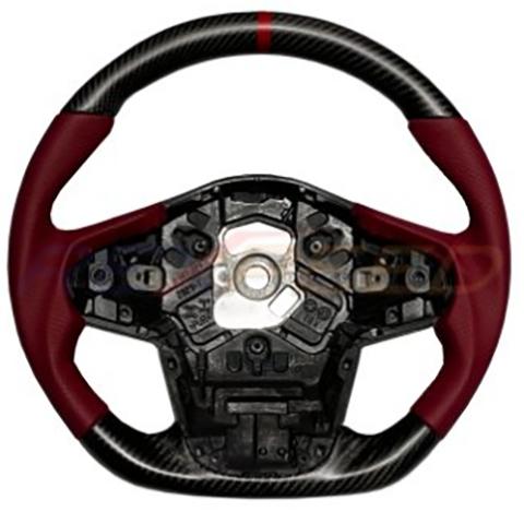 Rexpeed Carbon Fiber Red Leather Steering Wheel | 2020-2021 Toyota Supra (TS47R/M)