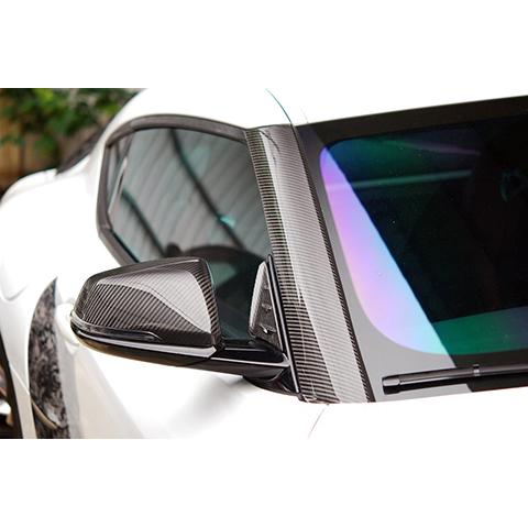 Rexpeed Carbon Fiber Exterior A-Pillar Cover | 2020-2021 Toyota Supra (TS31/M)