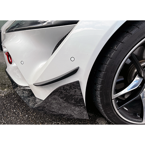 Rexpeed V2 Carbon Fiber Front Canards | 2020-2021 Toyota Supra (TS54X)
