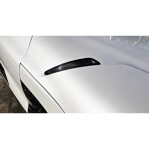 Rexpeed Dry Carbon Fiber Hood Vent Covers | 2020-2021 Toyota Supra (TS57/M)