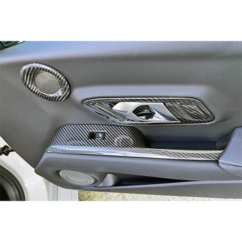 Rexpeed Carbon Fiber Window Panel Switch Panel Covers | 2020-2026 Toyota Supra (TS61/M)