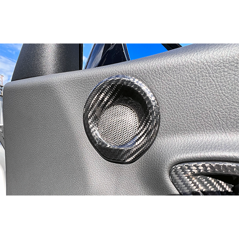 Rexpeed Carbon Fiber Door Speaker Cover | 2020-2026 Toyota Supra (TS65/M)