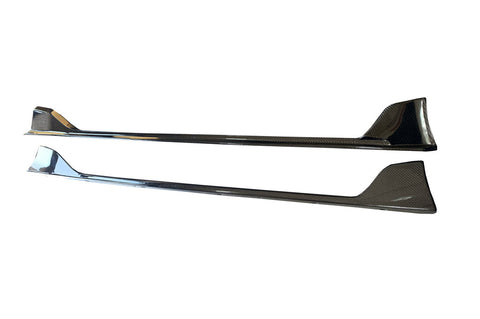 Rexpeed V3 Carbon Fiber Side Skirt Extension-Gloss | 2020-2026 Toyota Supra (TS24)