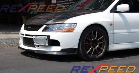 Rexpeed Evo 9 MR SE Carbon Splitter | 2005-2007 Mitsubishi Evo 9 (REX R126) - Modern Automotive Performance
