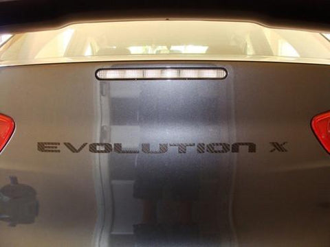 Rexpeed Carbon Fiber Evolution X Trunk Badge (Mitsubishi Evo X) - Modern Automotive Performance

