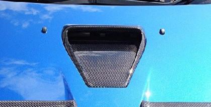 Rexpeed Type-1 Carbon Fiber Hood Vent | 2008-2015 Mitsubishi Evo X (R132)