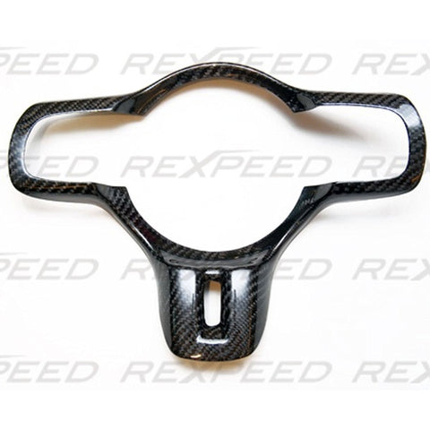 Rexpeed Carbon Fiber Steering Wheel Cover | 2008-2015 Mitsubishi Evo X (R165)