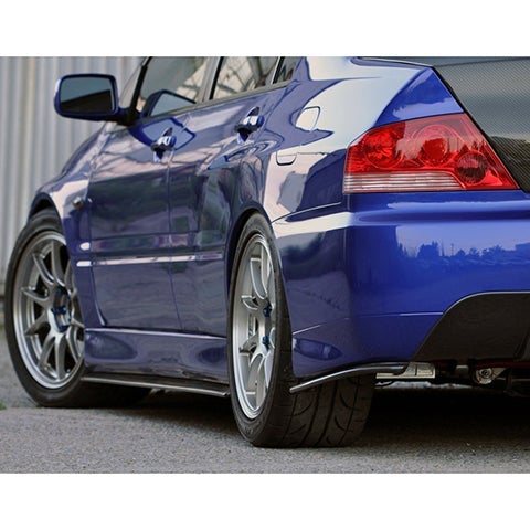 Rexpeed Carbon Fiber Side Skirts Extensions | 2001-2006 Mitsubishi