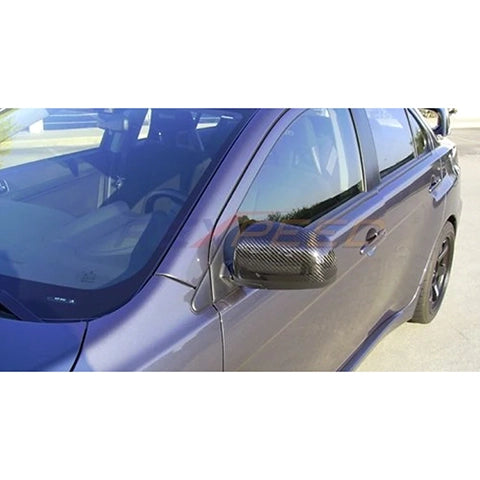 Rexpeed Carbon Mirror Cover | 2008-2014 Mitsubishi Evo X (R83)
