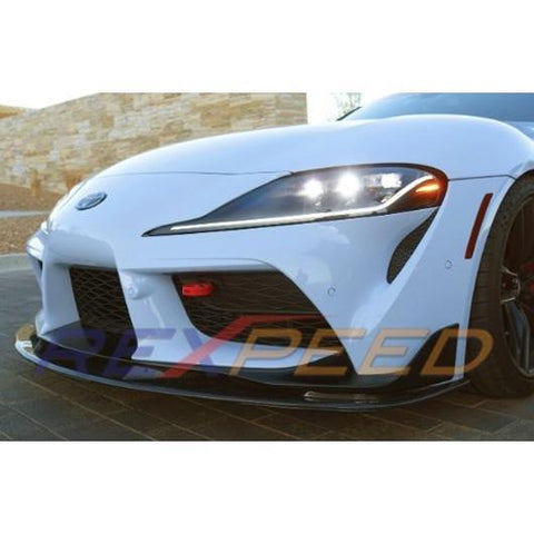 Rexpeed Carbon Fiber Front Splitter | 2020-2026 Toyota Supra A90 (TS09)