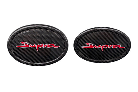 Rexpeed Dry Carbon Emblem Cover | 2020-2022 Toyota Supra (TS34)
