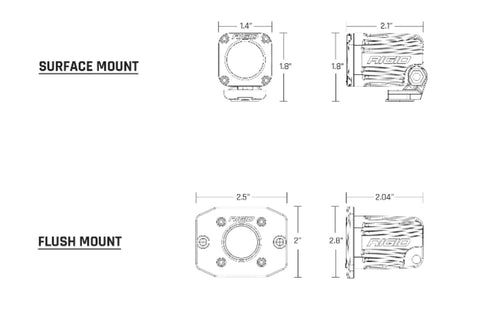 Rigid Industries Rigid Ignite Back Up Kit - Diffused / Flush / Black Housing / Pair (RIG20641)