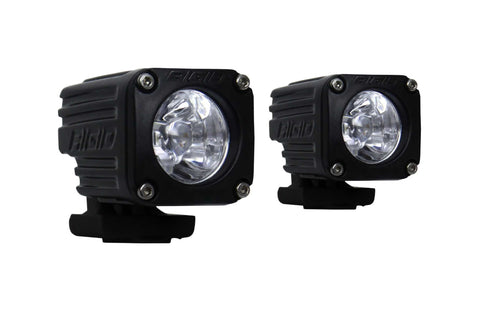 Rigid Industries Rigid Ignite Motorcycle Kit - Flood Beam / High/Low / Black Housing / Pair (RIG20741)