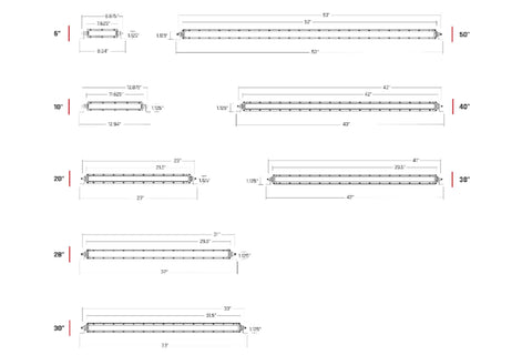 Rigid Industries Rigid SR-Series Pro LED Light - Spot/Flood Combo / 20in / White Housing / Each (RIG320314)