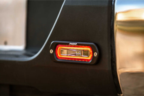 Rigid Industries Rigid SR-L Series LED Light Pod - Amber Halo / Surface / Pair (RIG53123)